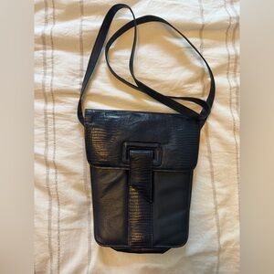 Vintage JOVI Dark Navy Leather purse